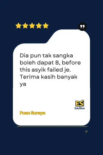 Testimoni ibu bapa EduSkor 2