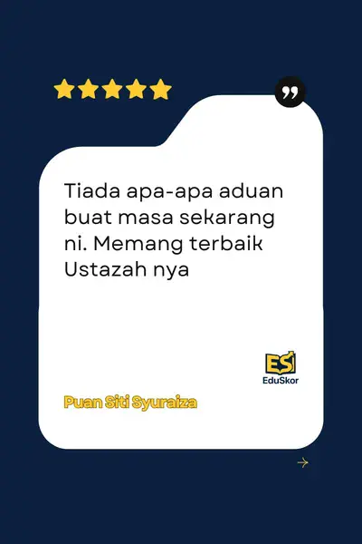Testimoni ibu bapa EduSkor 6